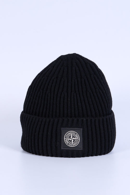 Stone Island Cappellino Lana Nero Uomo