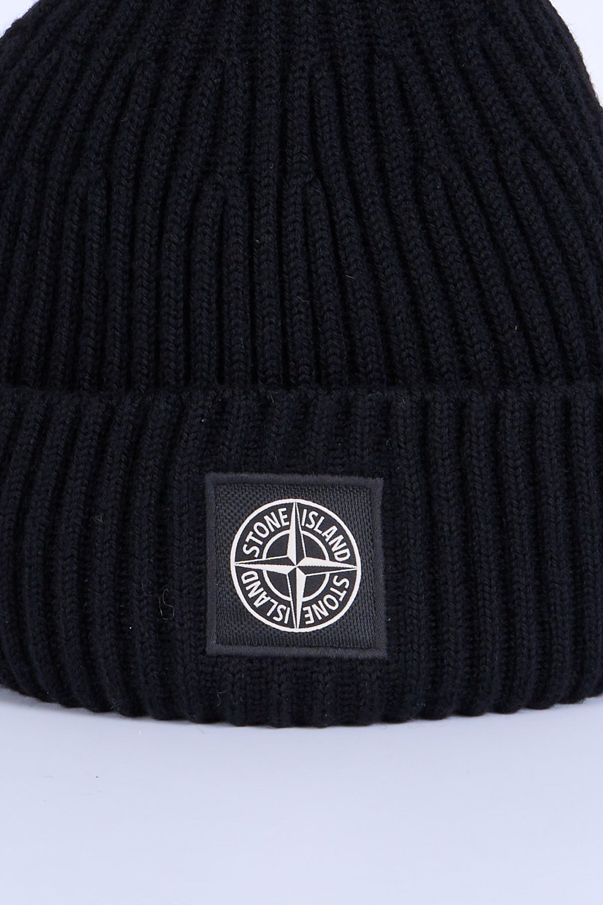 Stone Island Cappellino Lana Nero Uomo-4