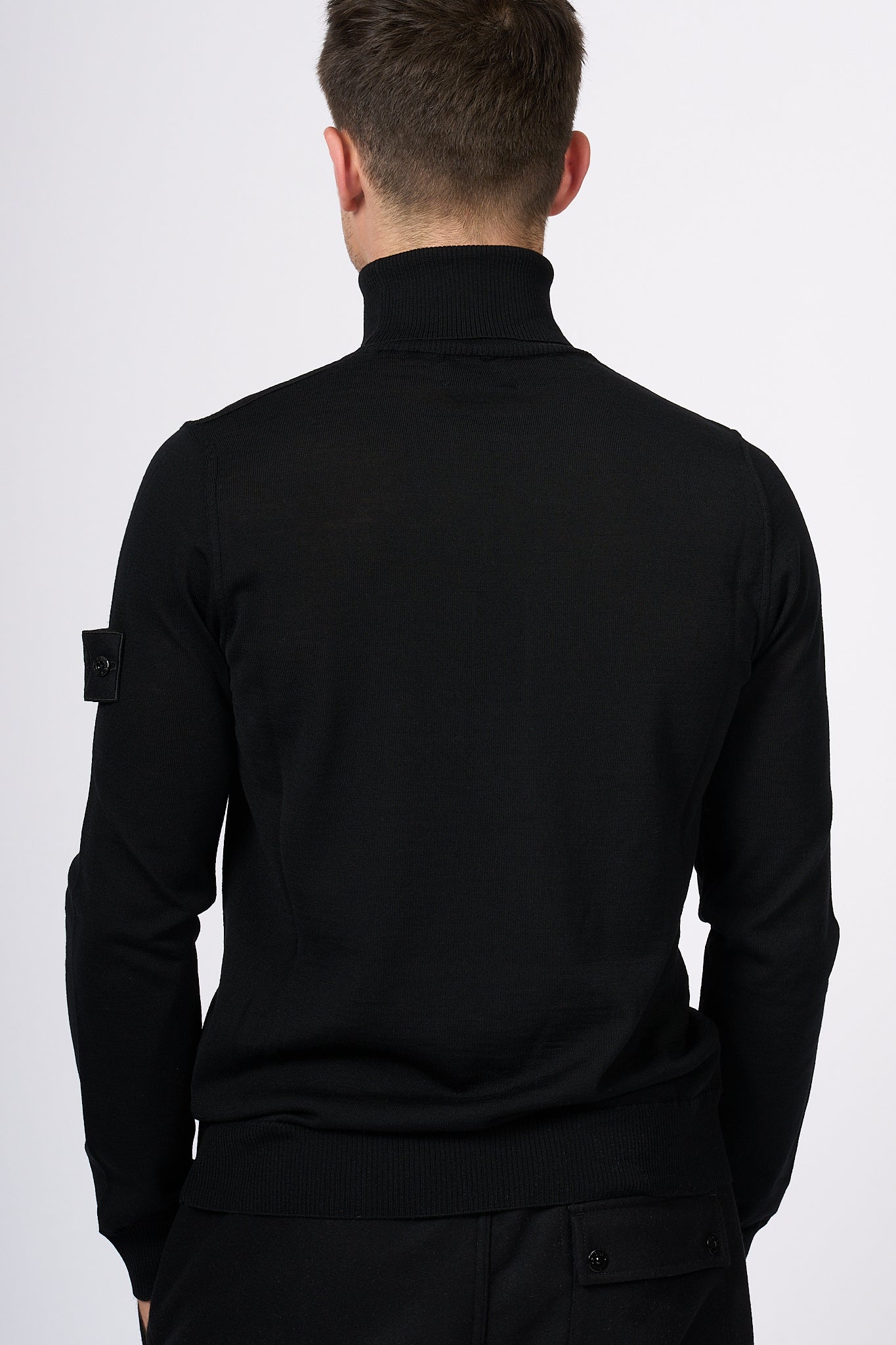 Stone Island Extrafine Turtleneck Black Men-3