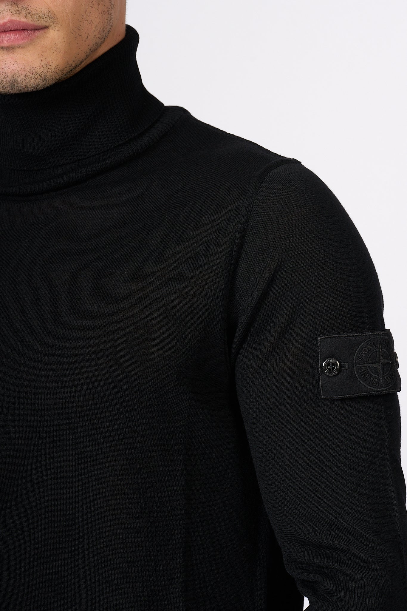 Stone Island Extrafine Turtleneck Black Men-5