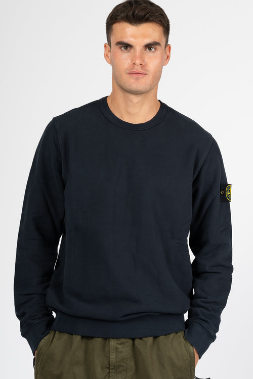 Stone Island Felpa Girocollo 6100044 Blu Uomo