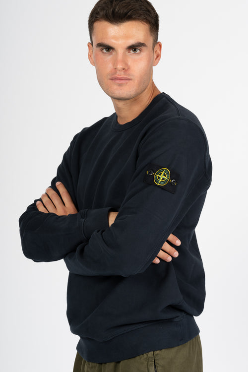 Stone Island Felpa Girocollo 6100044 Blu Uomo-2