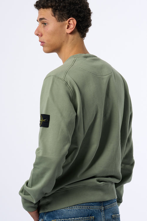 Stone Island Felpa Girocollo 6100044 Salvia Uomo