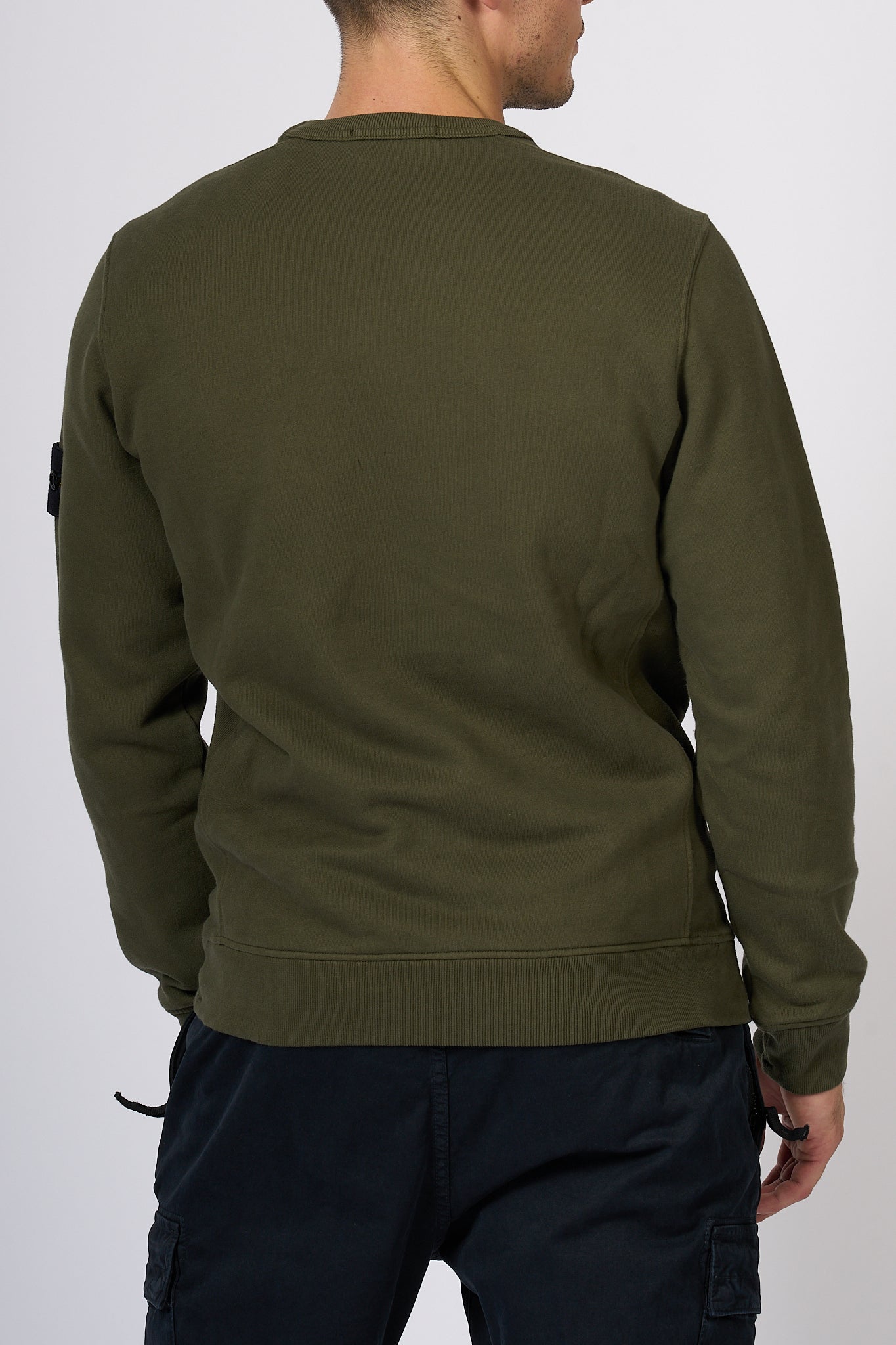 Stone Island Crewneck Sweatshirt Green Men-4