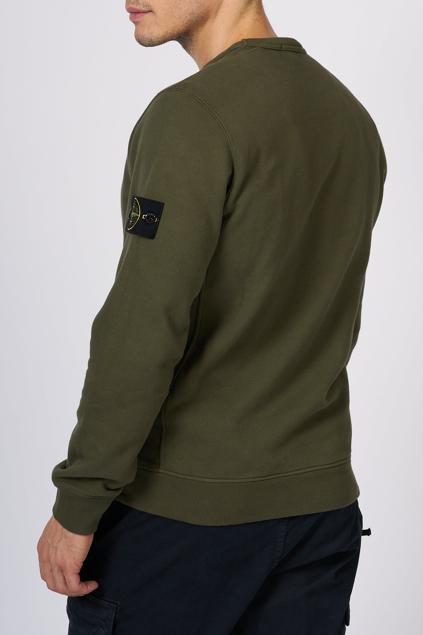 Stone Island Crewneck Sweatshirt Green Men-5