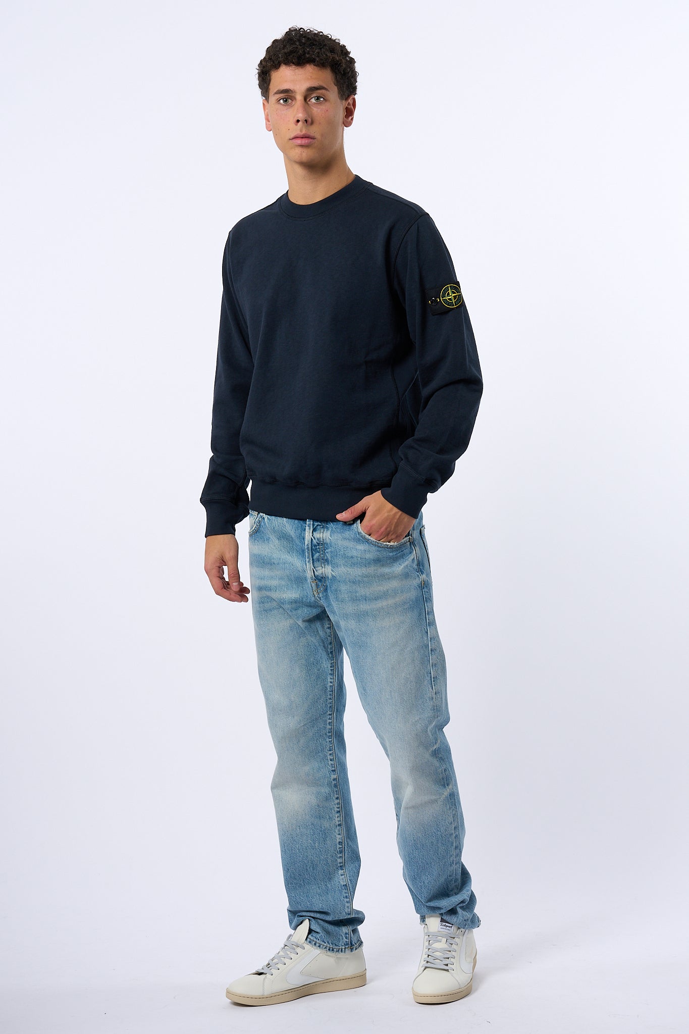 Stone Island Maglia Malfilè Blu Uomo-3