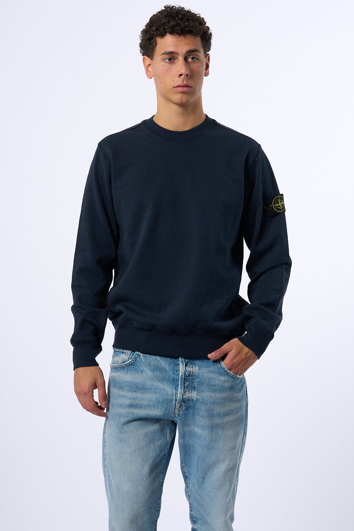 Stone Island Maglia Malfilè Blu Uomo-4