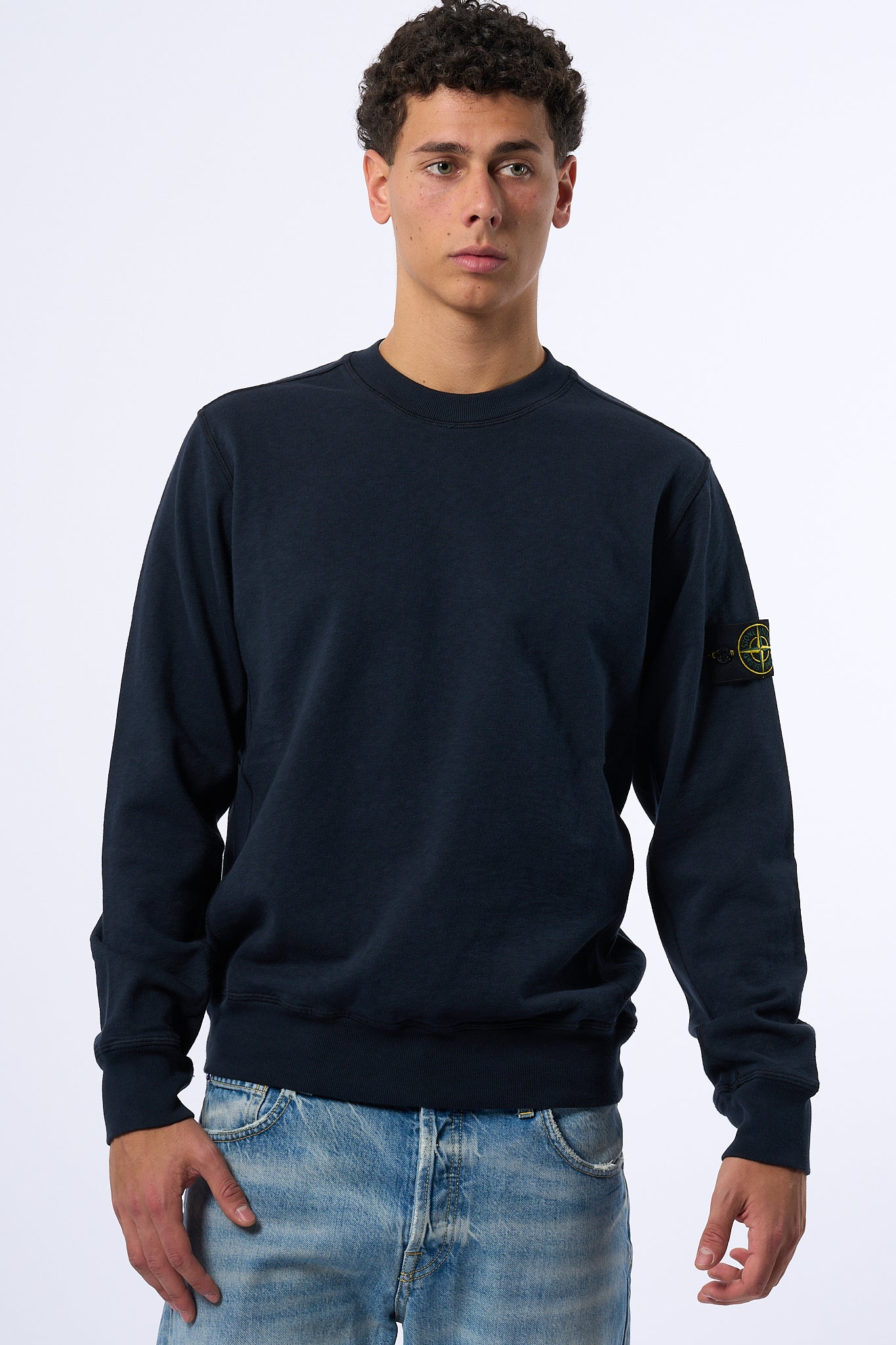 Stone Island Maglia Malfilè Blu Uomo-5