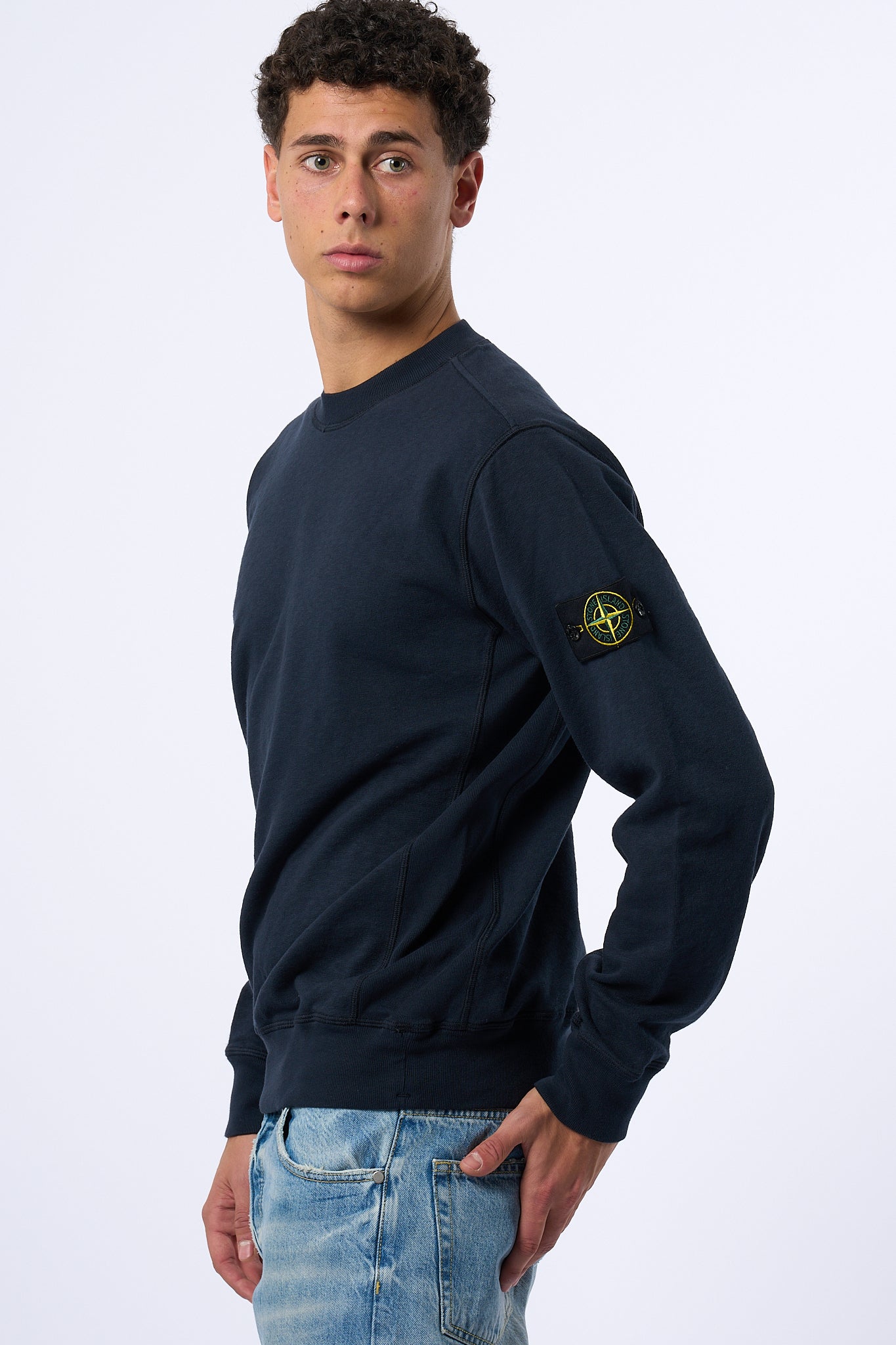 Stone Island Maglia Malfilè Blu Uomo-6