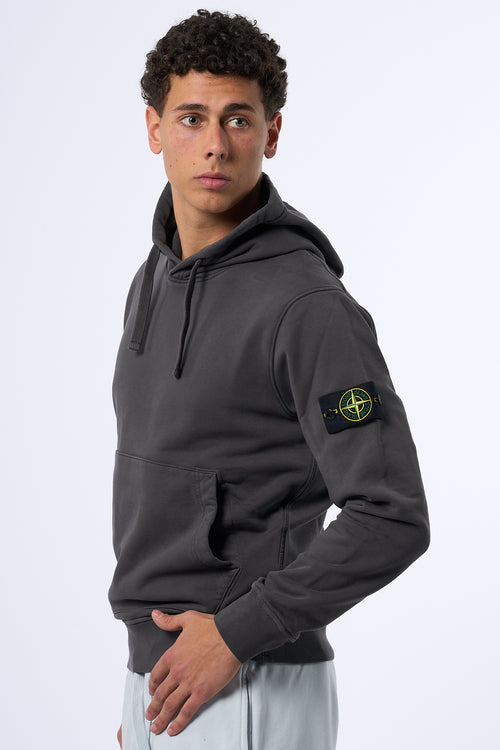 Stone Island Felpa con Cappuccio Antracite Uomo