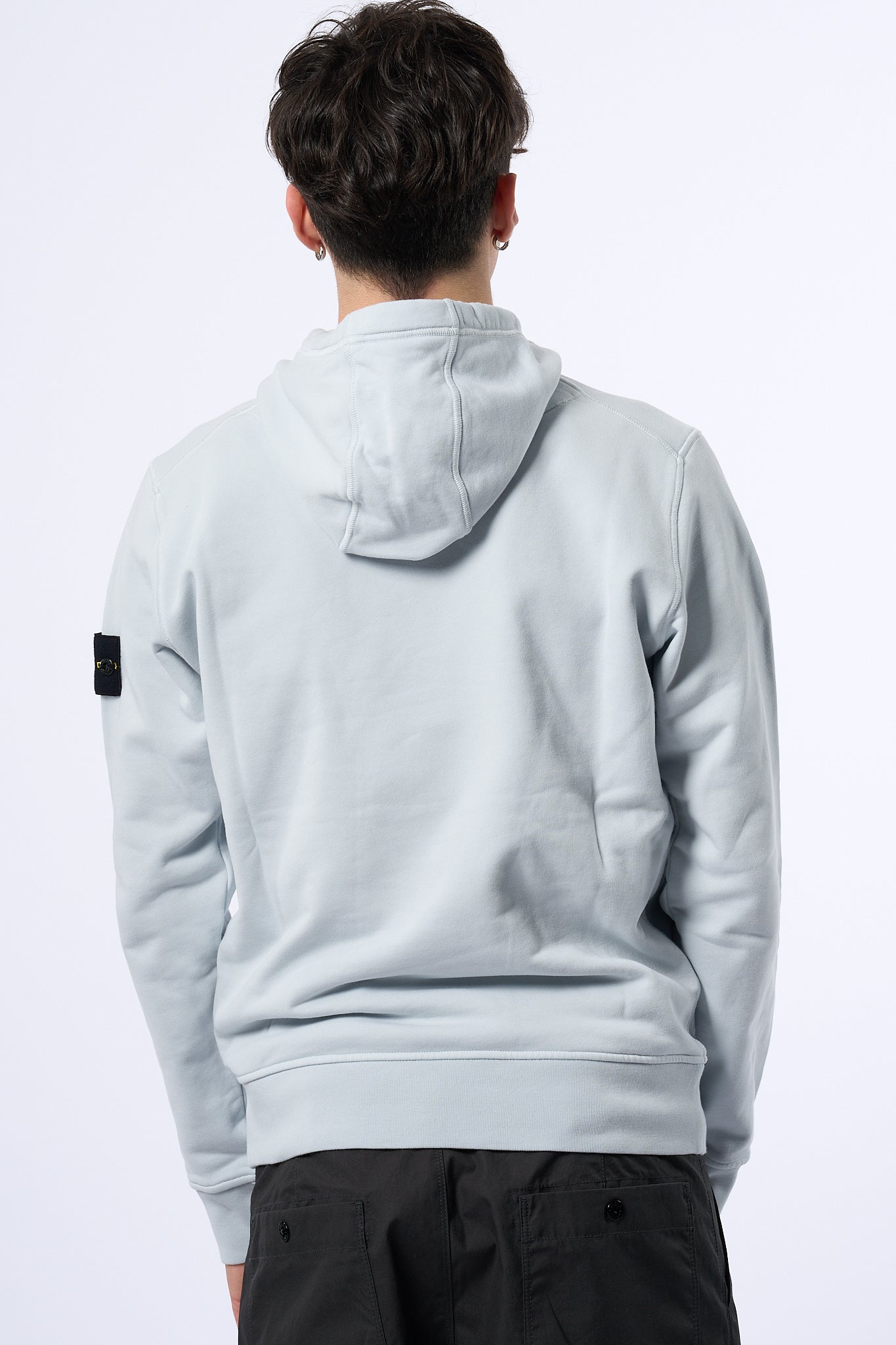 Stone Island Felpa con Cappuccio Cielo Uomo-7