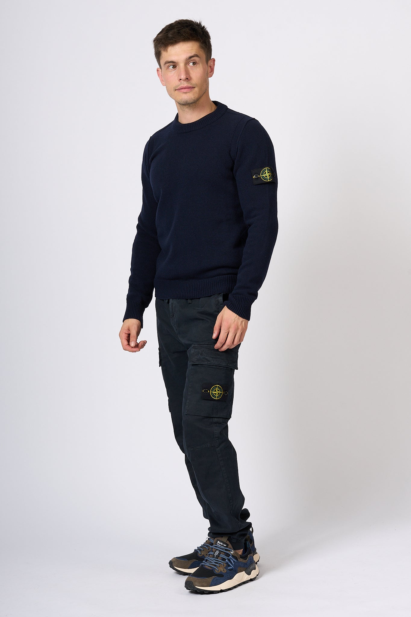 Stone Island Giro Lambswool Blue Men's Sweater-2