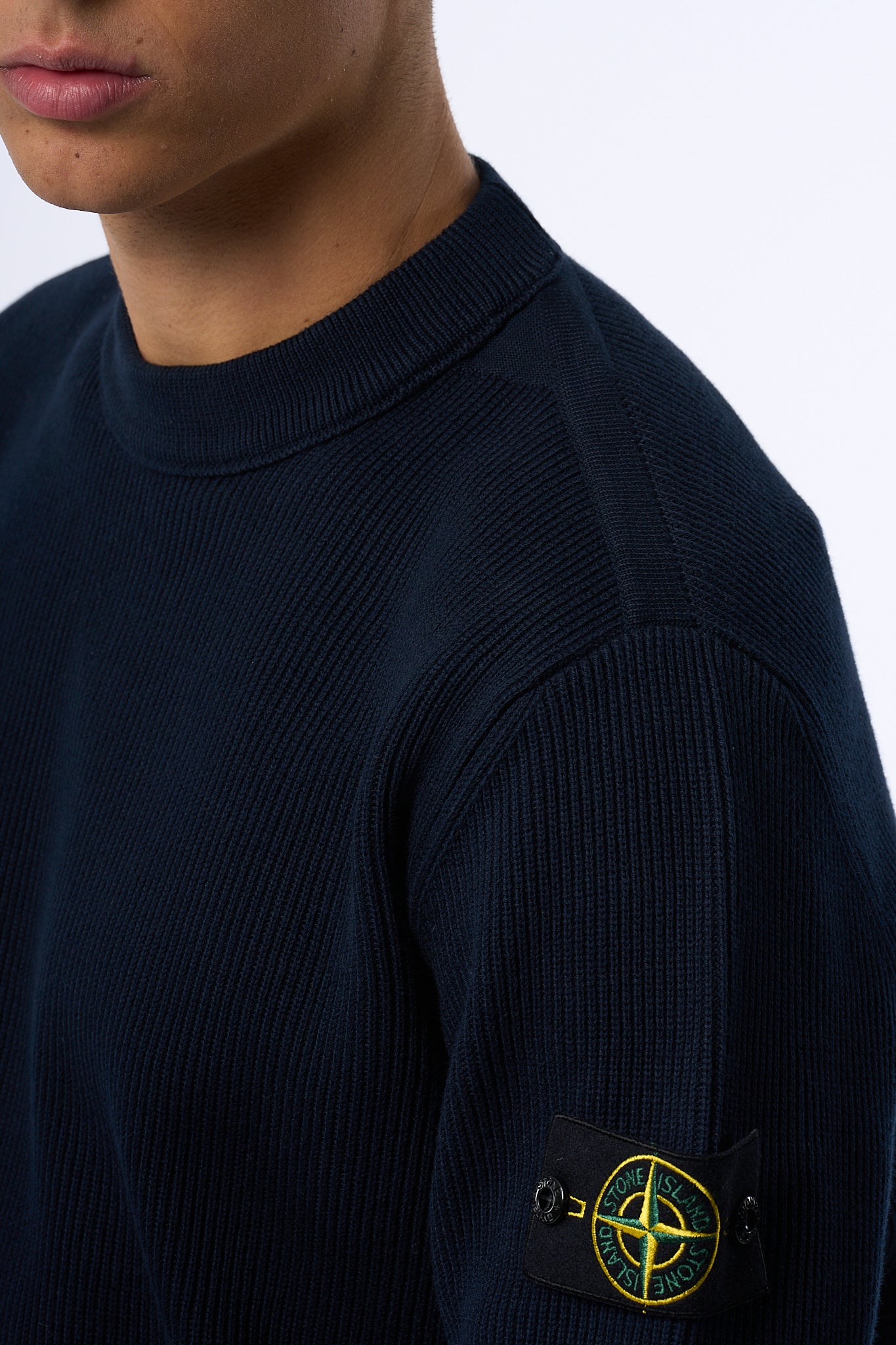 Stone island Maglia Costa Inglese Blu Uomo-5