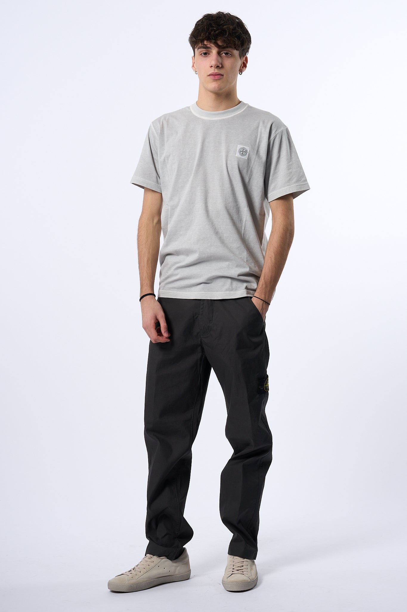 Stone Island Pantalone Chino Antracite Uomo-8