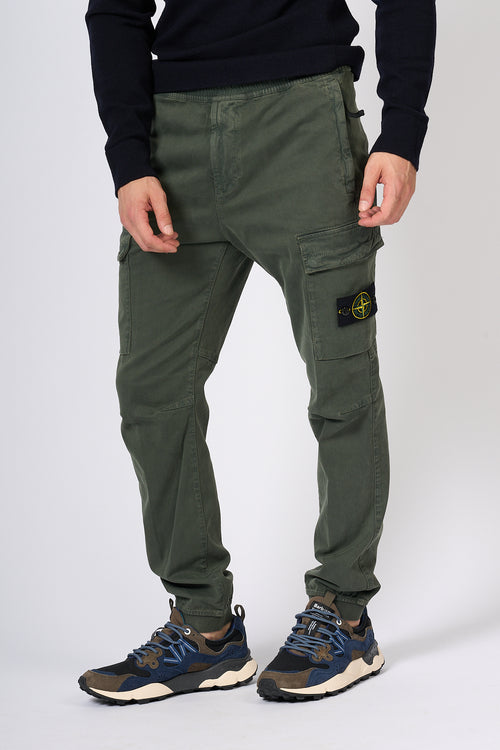 Stone Island Pantalone Coulisse Muschio Uomo