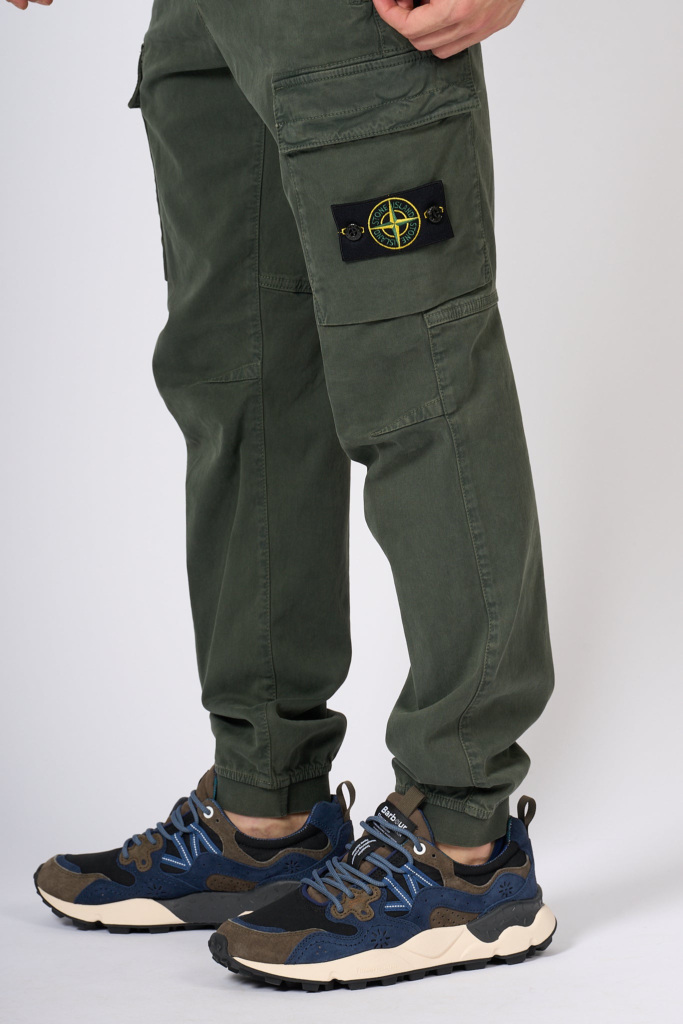 Stone Island Pantalone Coulisse Muschio Uomo-6