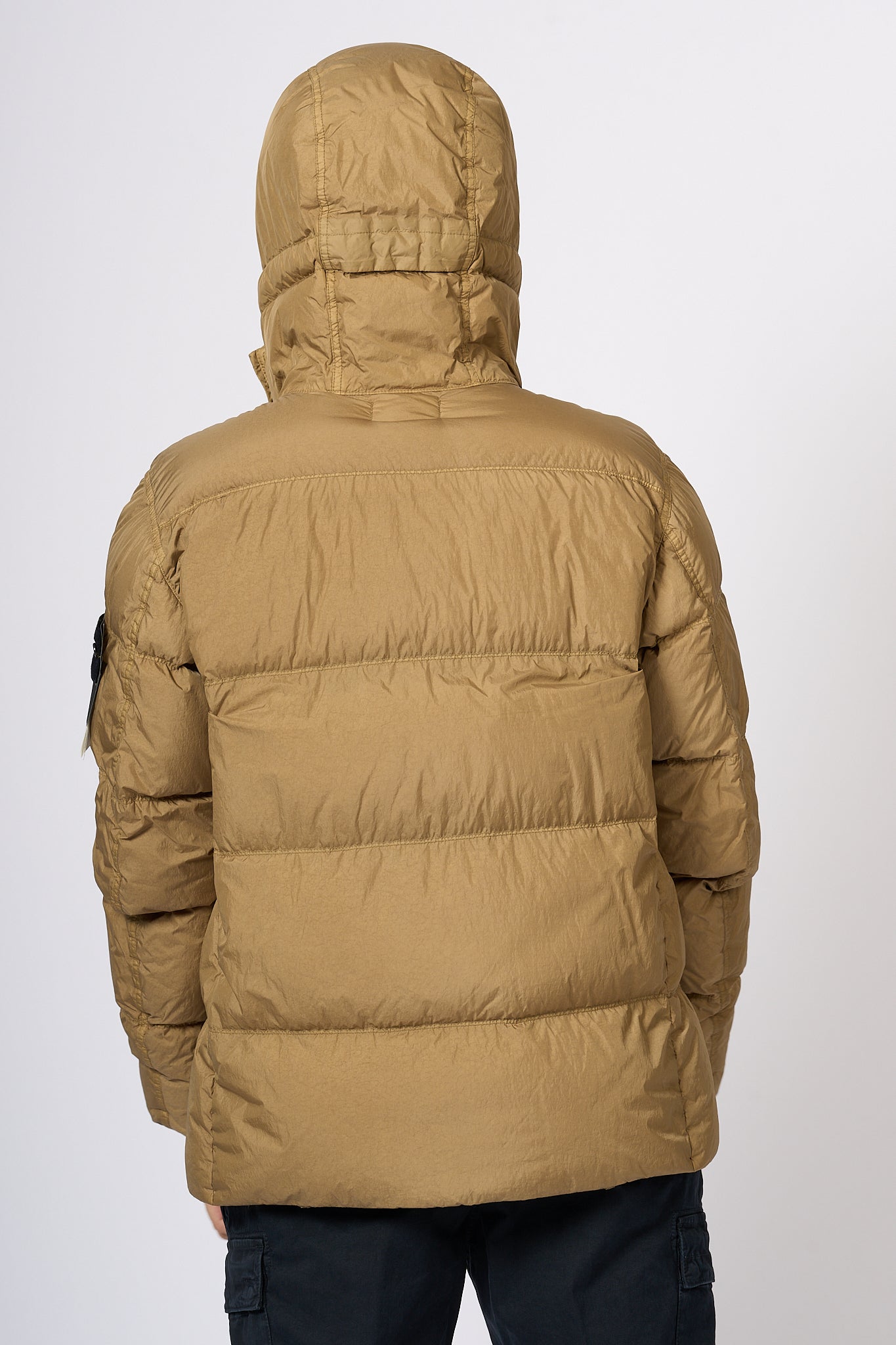 Stone Island Men's Crinckle Biscuit Down Jacket-5