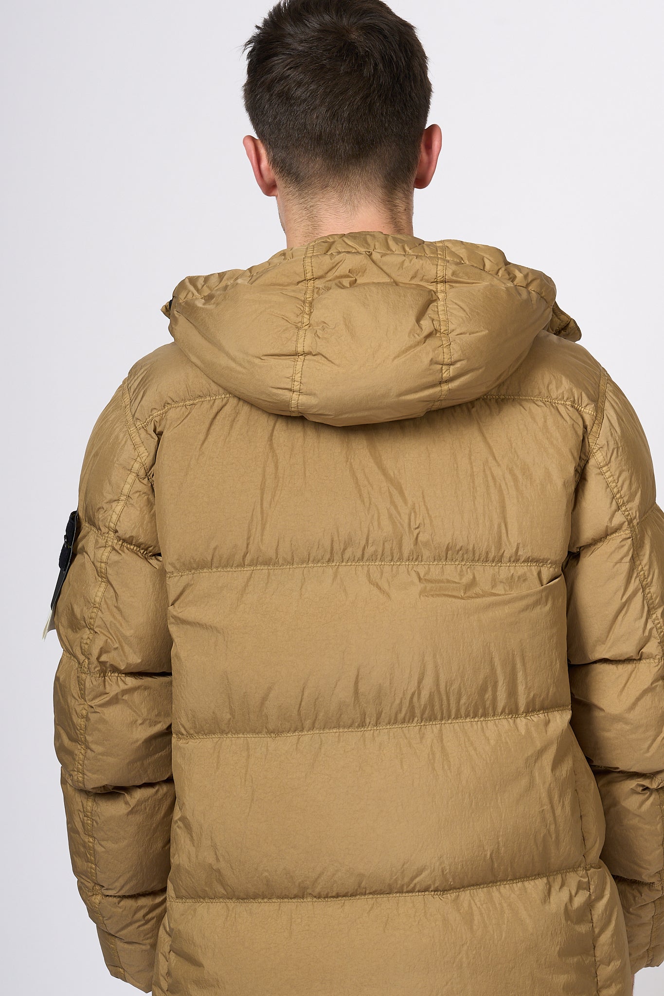 Stone Island Men's Crinckle Biscuit Down Jacket-6