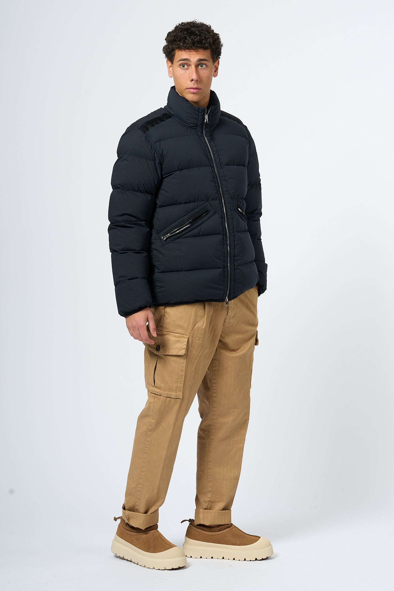 Stone Island Seamless Down Jacket Blue Men-1