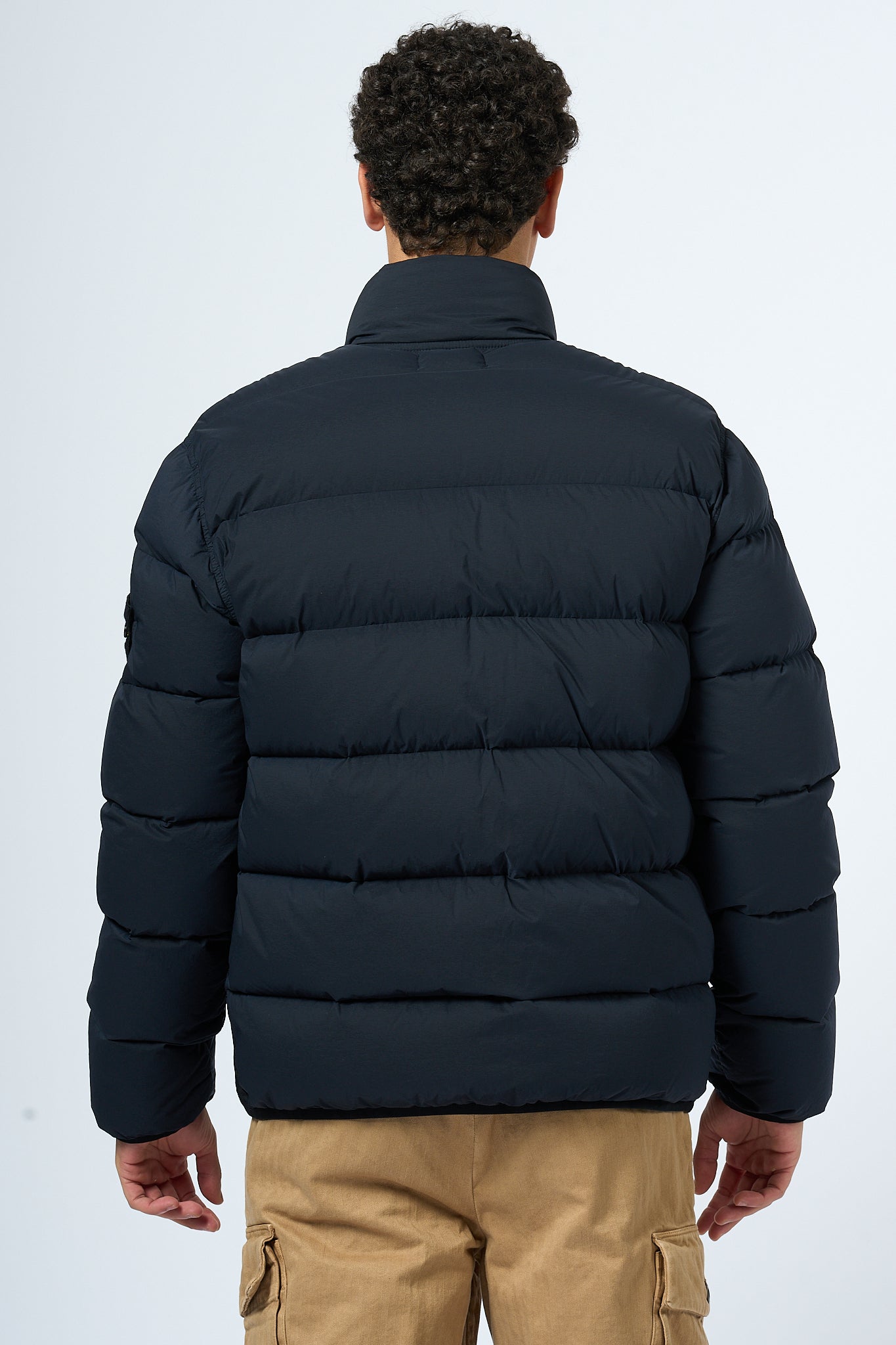 Stone Island Seamless Down Jacket Blue Men-3