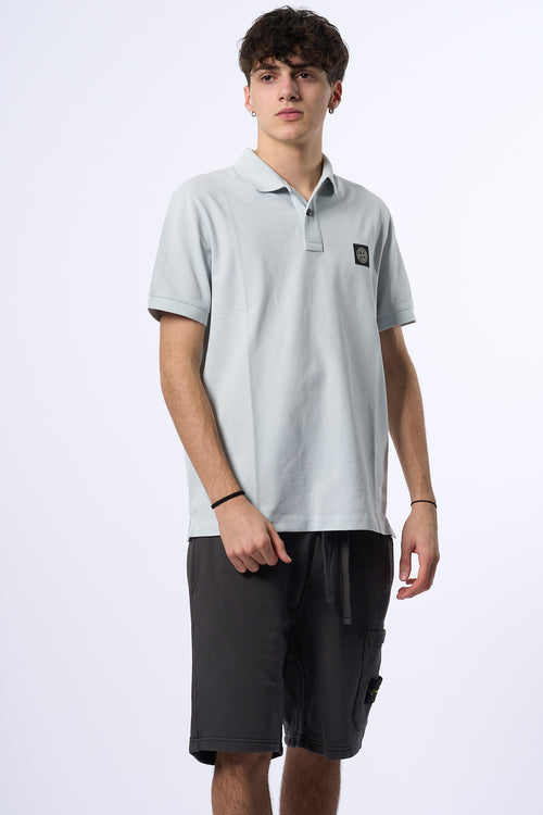 Stone Island Polo Manica Corta Cielo Uomo