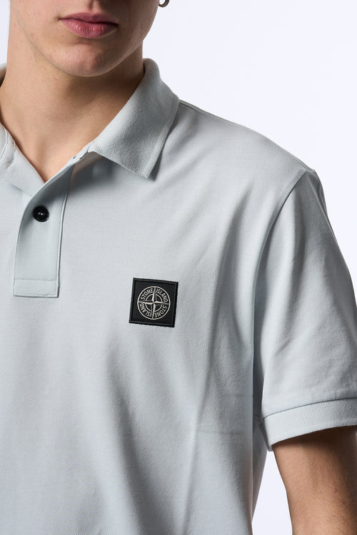 Stone Island Polo Manica Corta Cielo Uomo-2