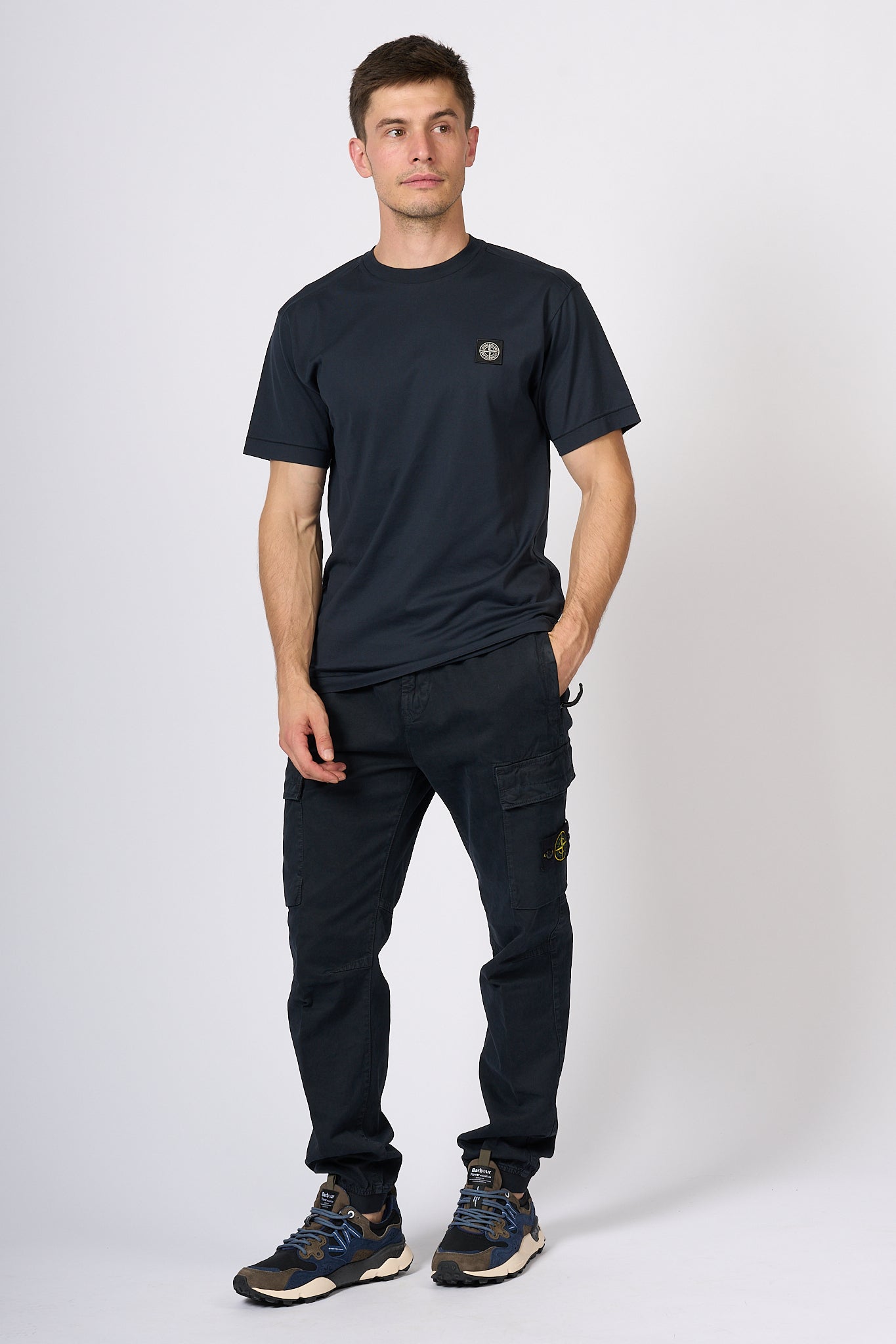 Stone Island T-shirt Blu Uomo-5