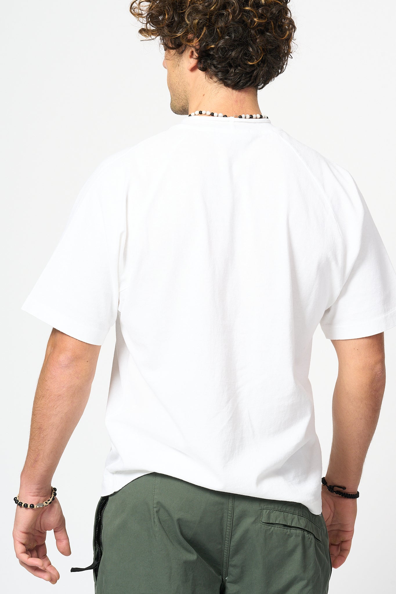 Stone Island T-shirt Collo Rollino Bianco Uomo-5