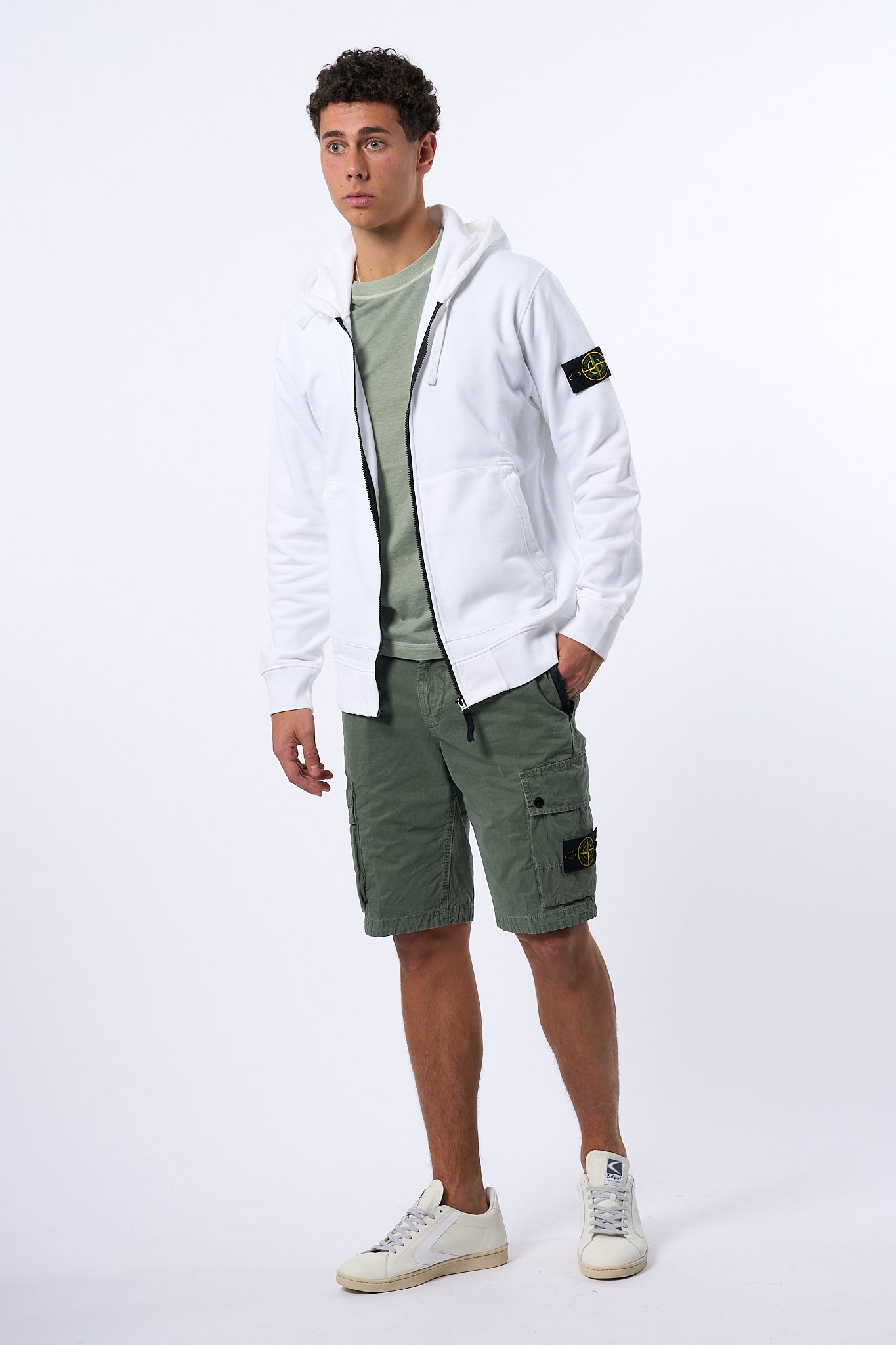 Stone Island T-shirt Lavata Salvia Uomo-6