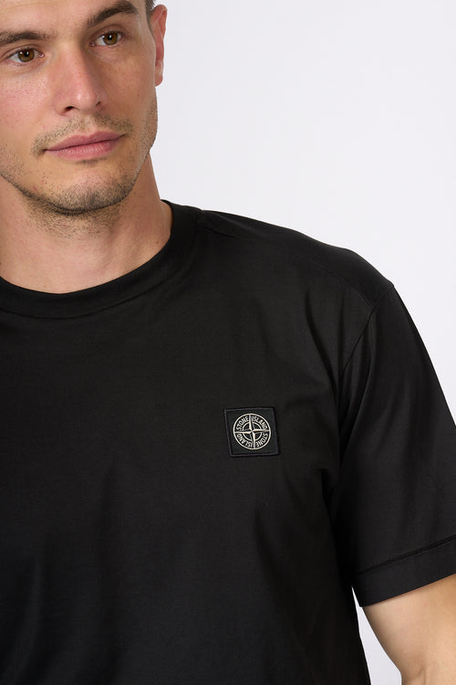 Stone island T-shirt Logo Nero Uomo-2