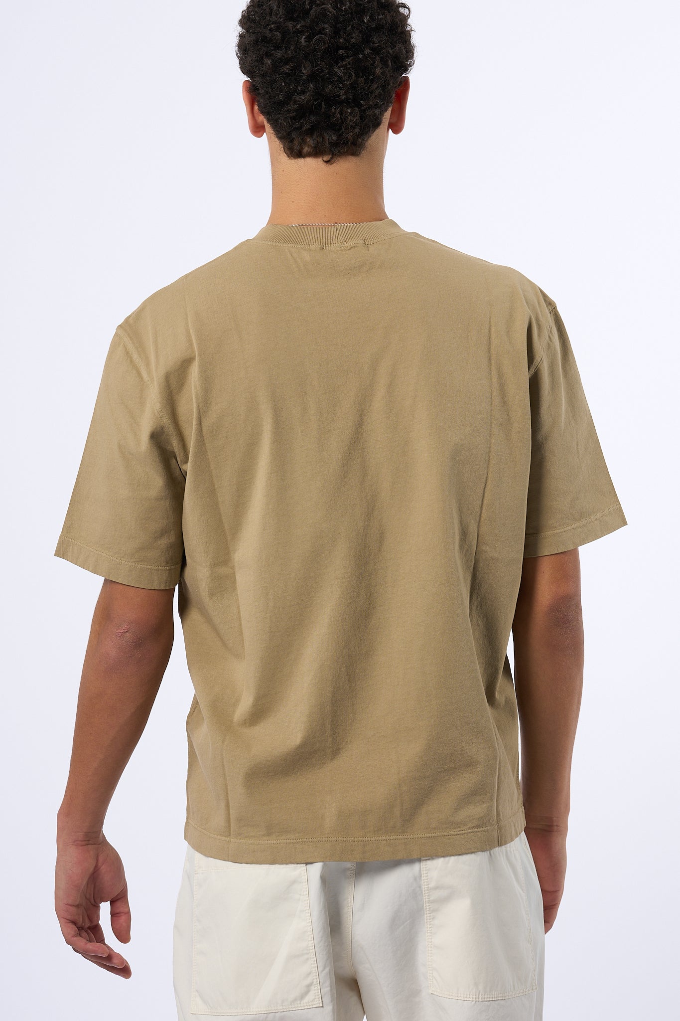 Stone Island T-shirt Over Biscotto Uomo-8