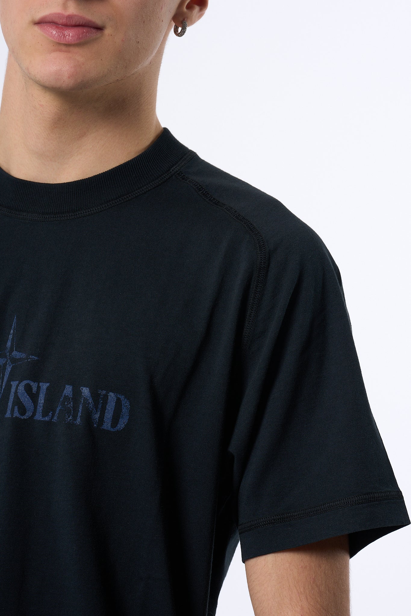 Stone Island T-shirt Stampa Blu Uomo-2