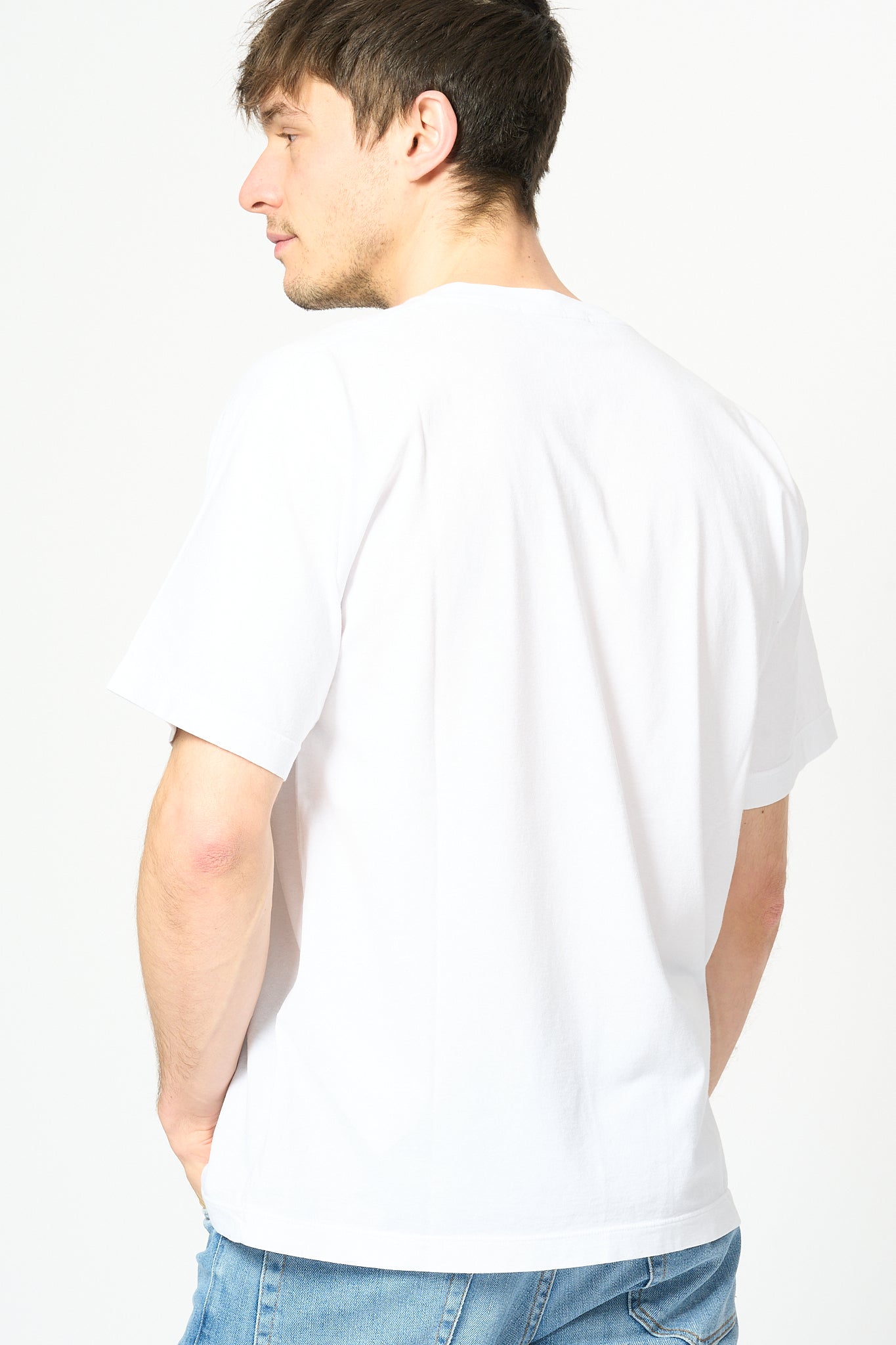 Stone Island T-shirt Stampa Reflective One Bianco Uomo-4