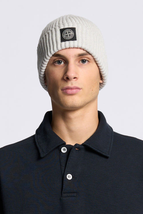 Stone Island Cappellino Lana Sabbia Uomo