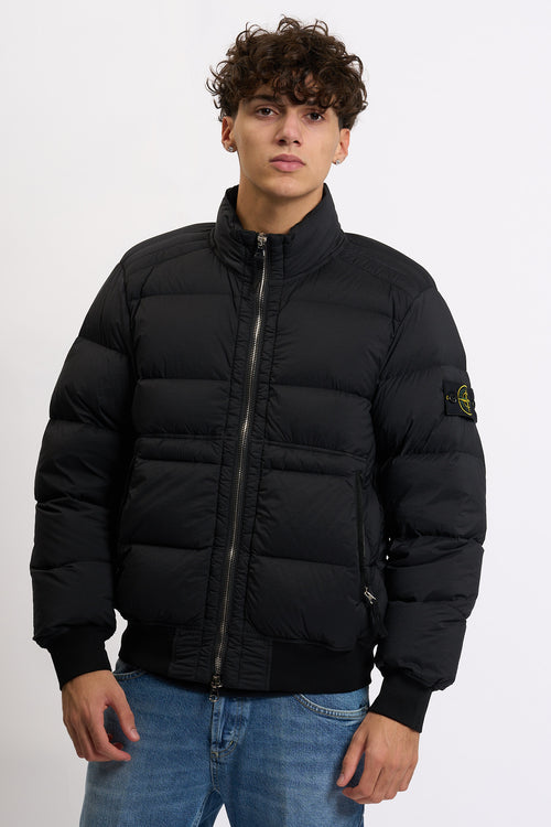Stone island Bomber In Piuma Nero Uomo