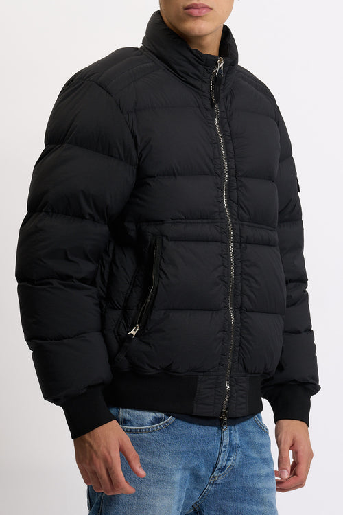 Stone island Bomber In Piuma Nero Uomo-2