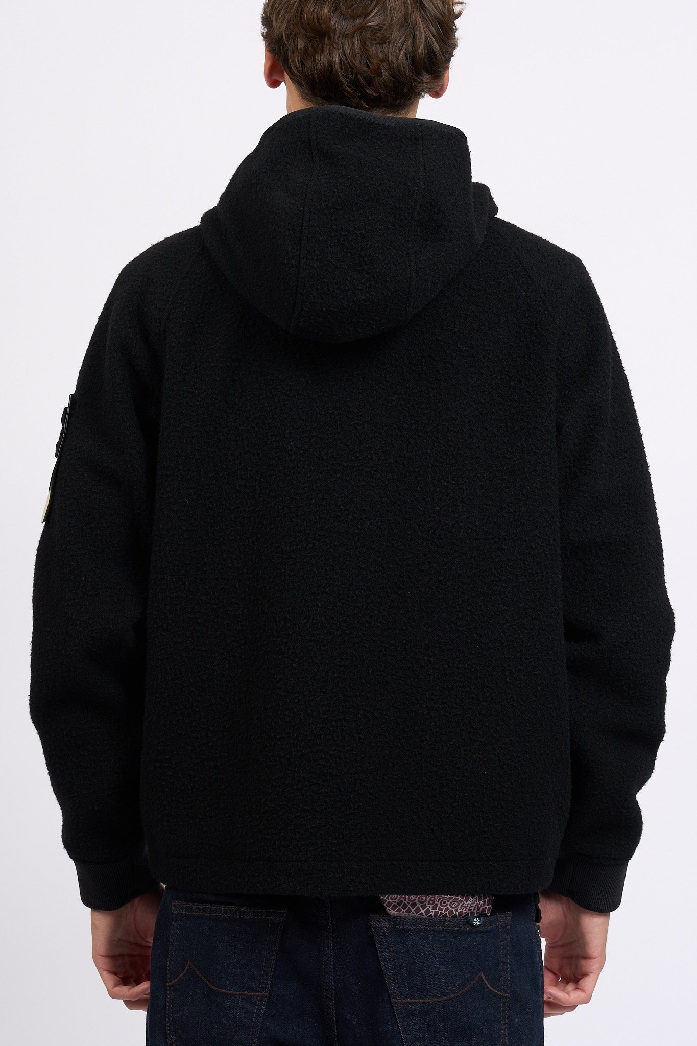 Stone island Caban Cappuccio Nero Uomo-7