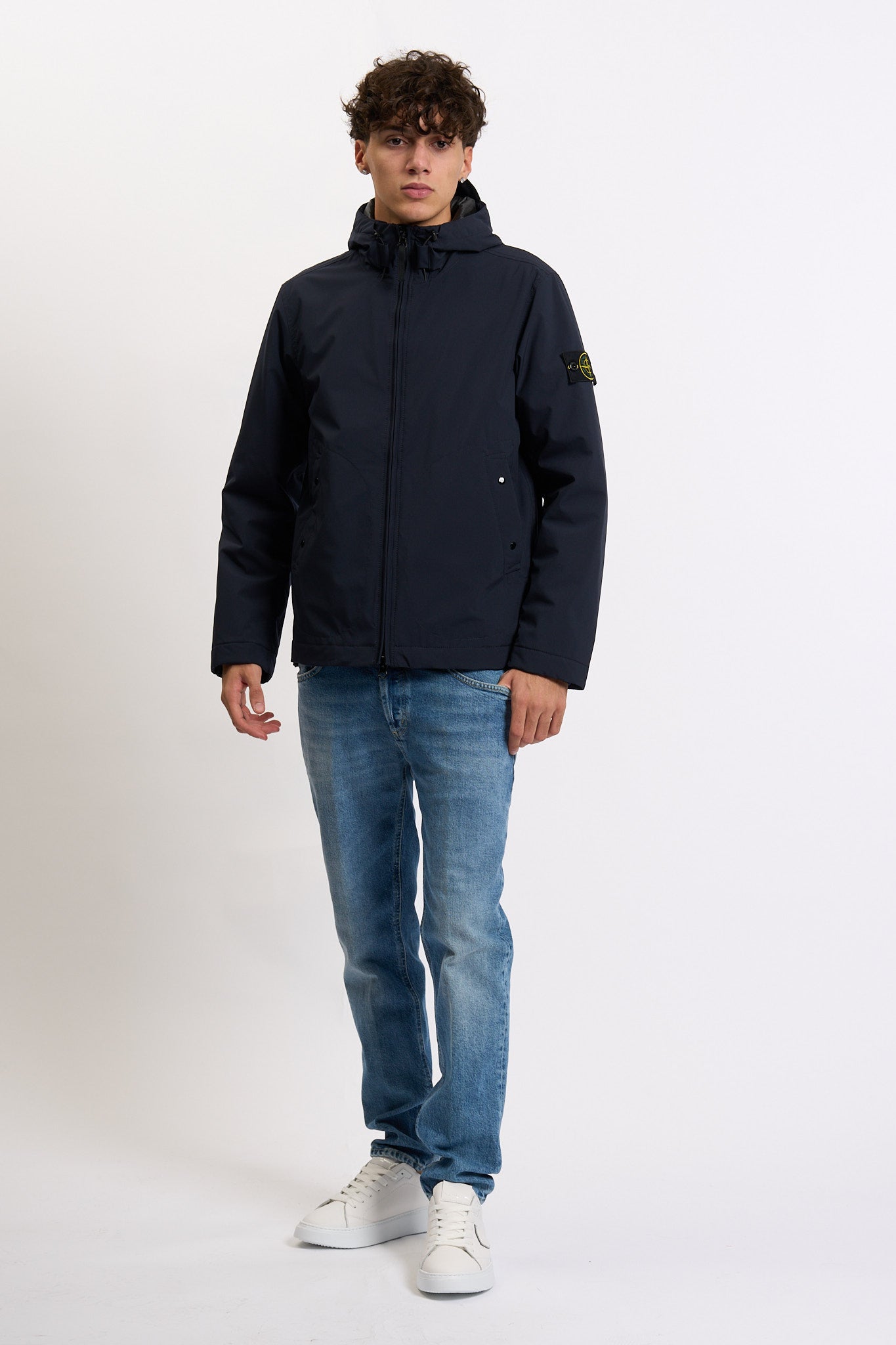 Stone island Caban Imbottito Primaloft Blu Uomo-6