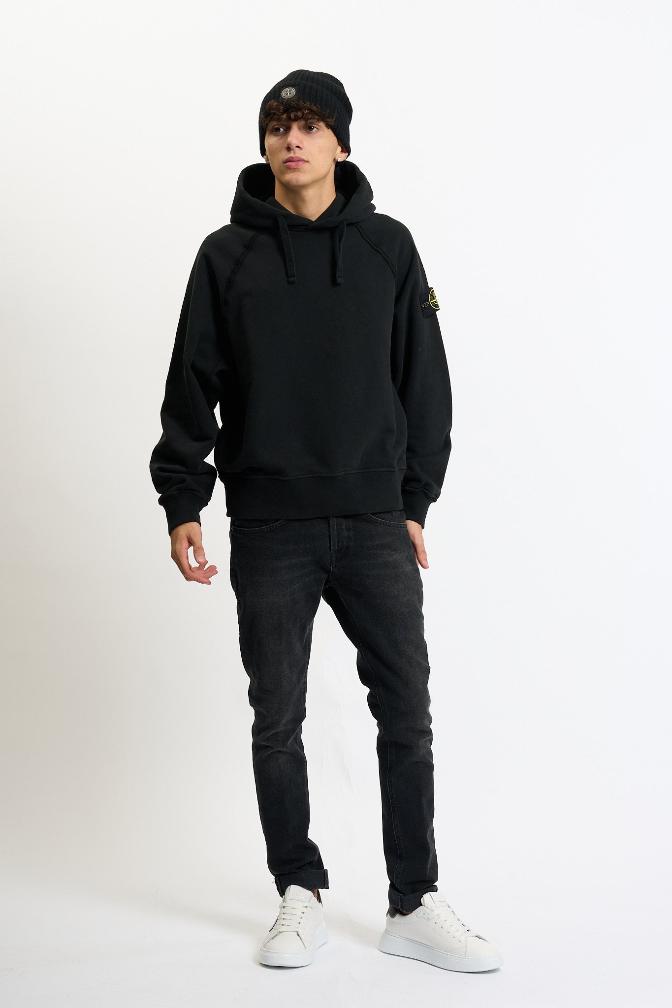 Stone island Cappellino Nero Uomo-2