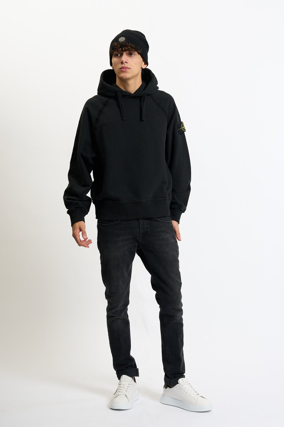 Stone Island Cappellino Lana Blu Uomo-3