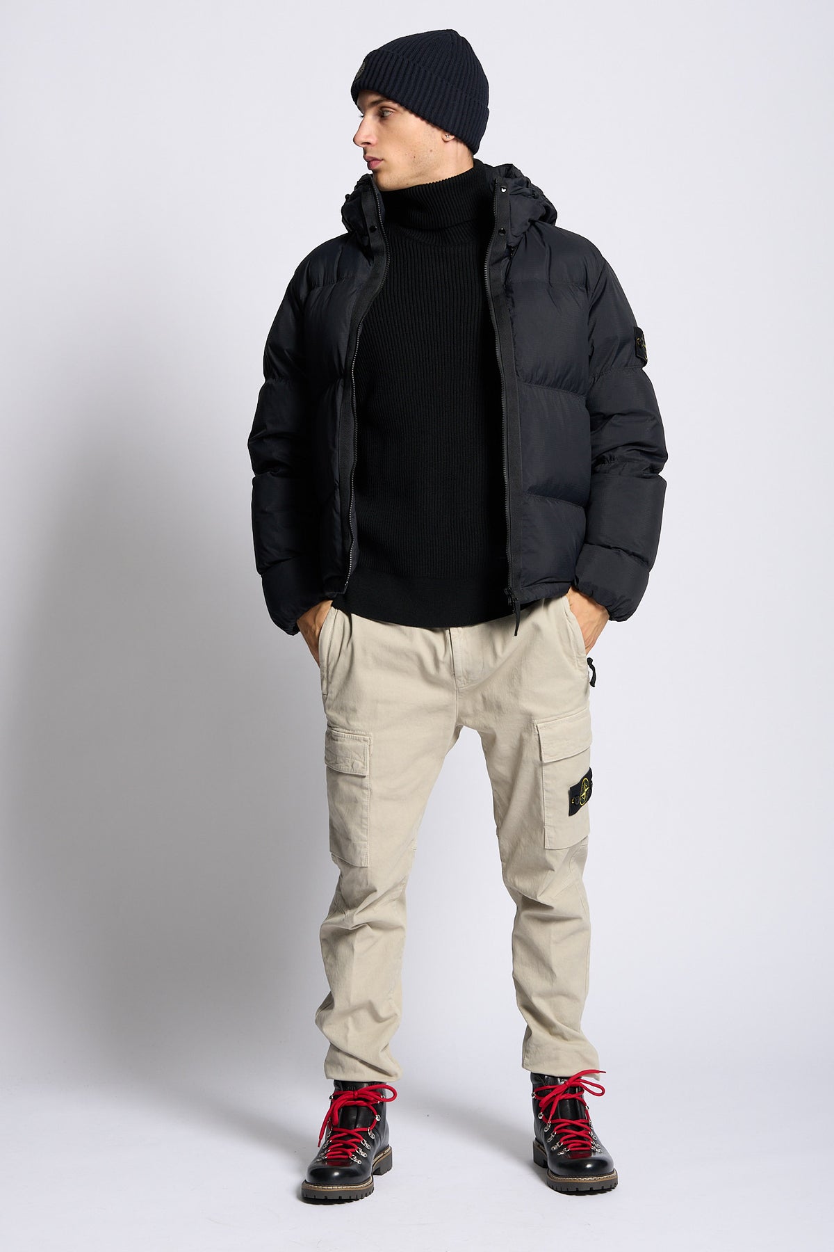 Stone island Dolcevita Coste Nero Uomo-7