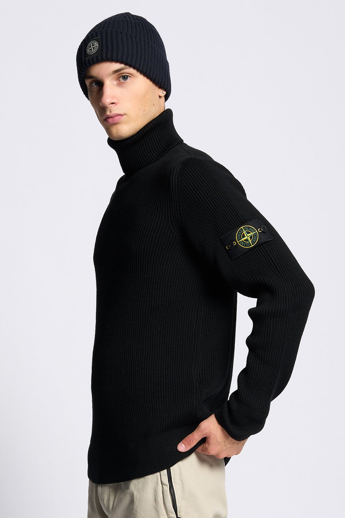 Stone island Dolcevita Coste Nero Uomo-4