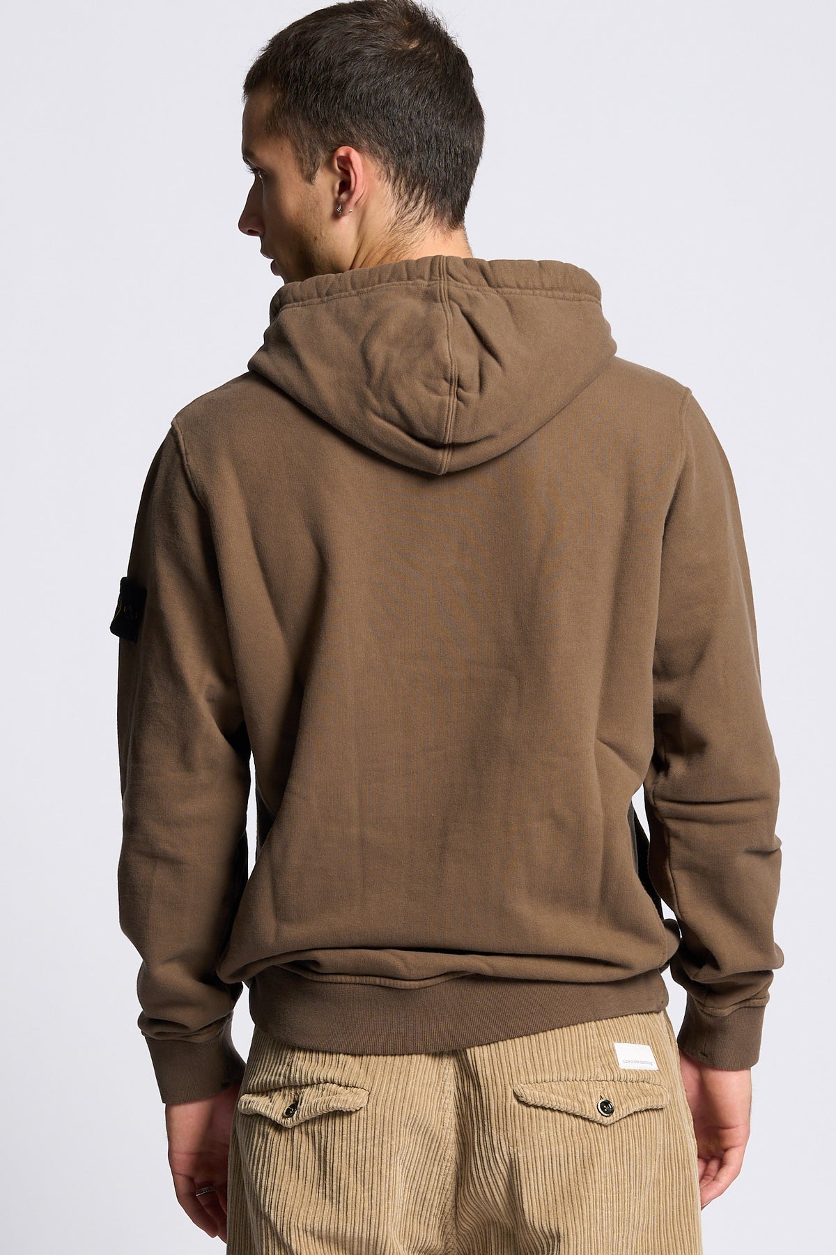 Stone island Felpa Cappuccio Terra Uomo-5