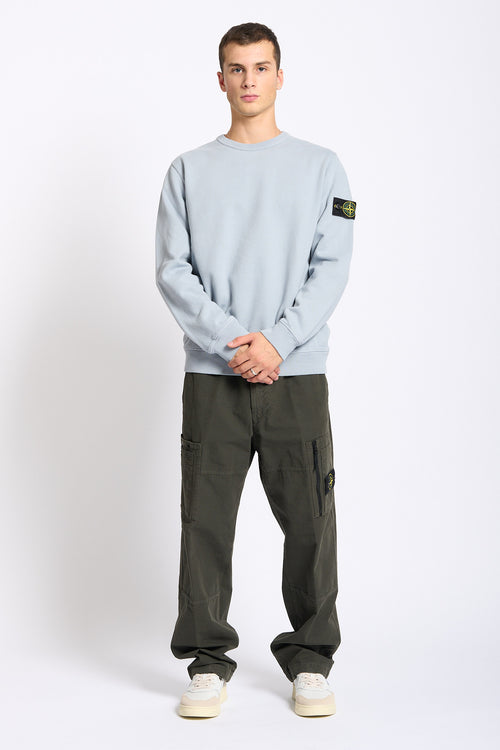 Stone island Felpa Girocollo Cenere Uomo-2