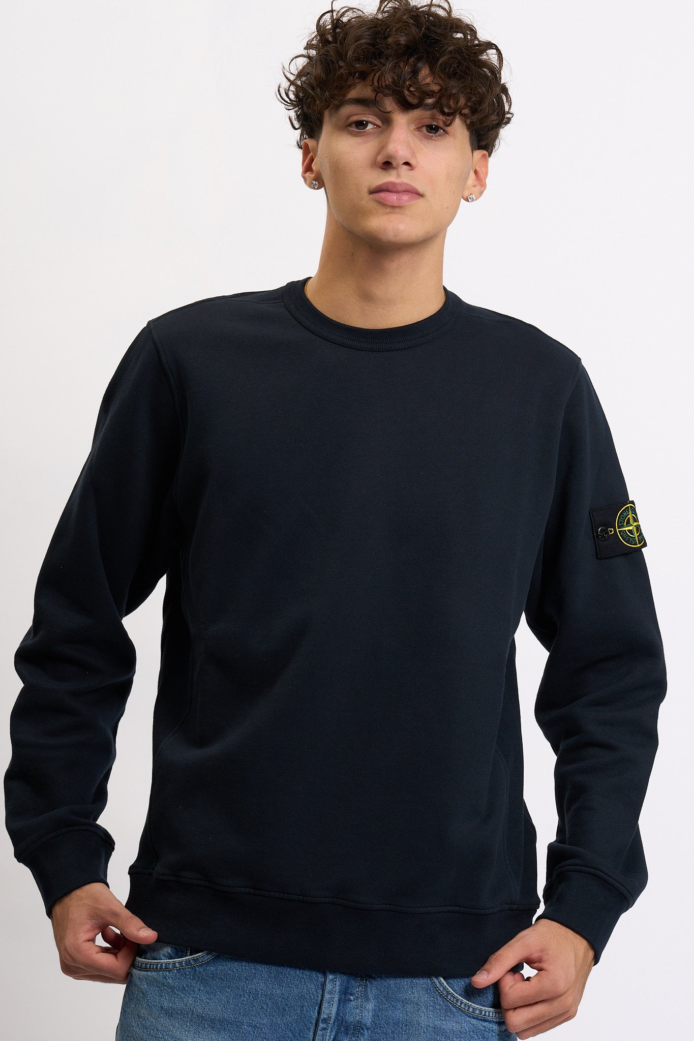Stone island Felpa Girocollo K2S156100028S0A20 Blu Uomo-2