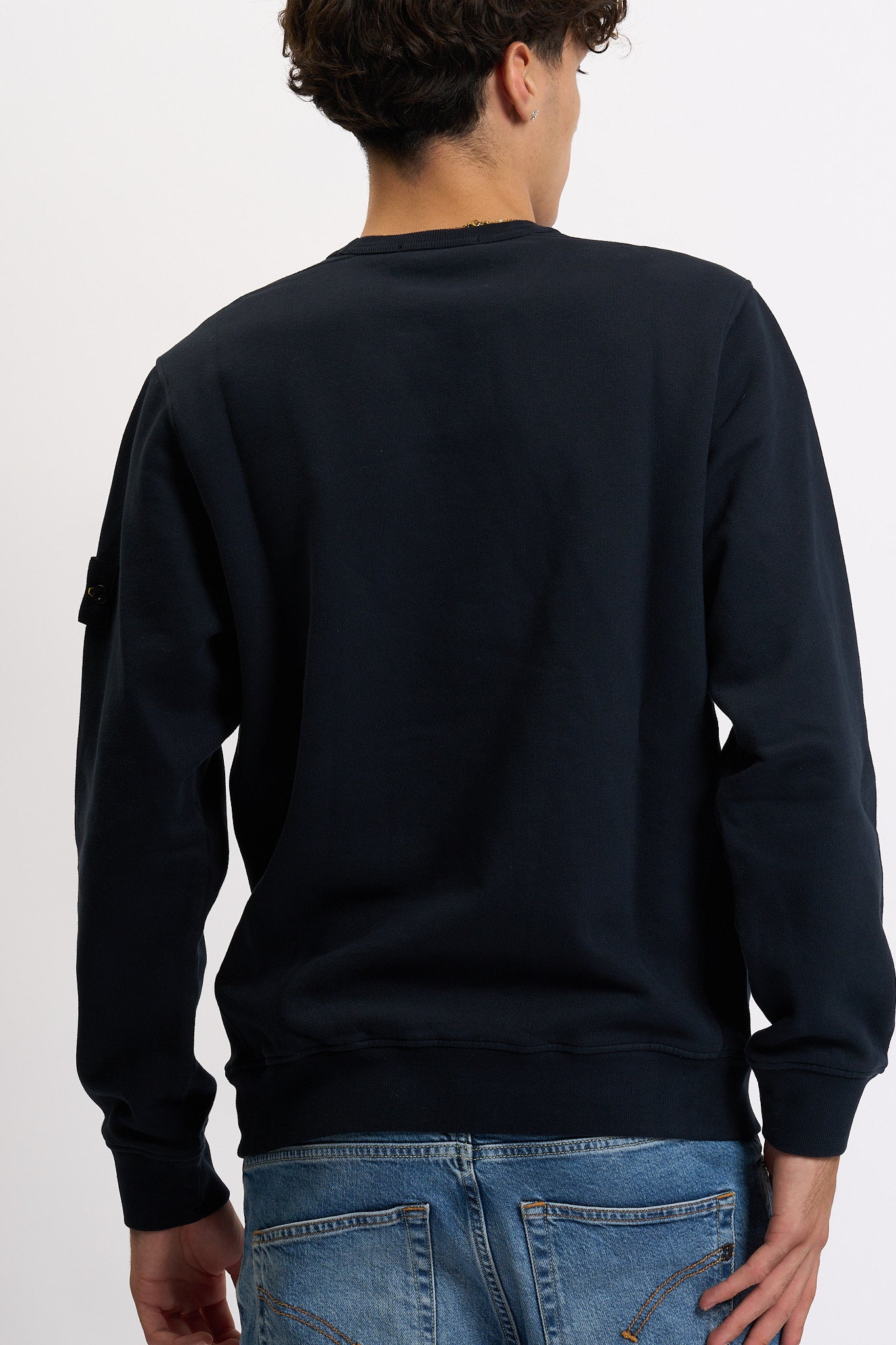 Stone island Felpa Girocollo K2S156100028S0A20 Blu Uomo-6