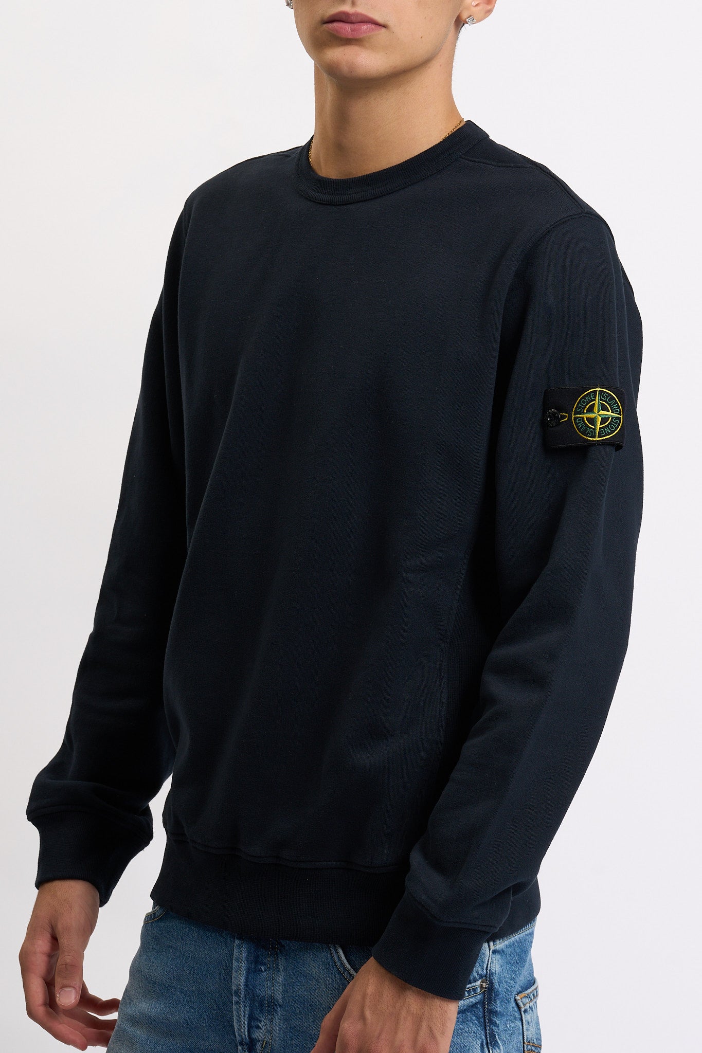Stone island Felpa Girocollo K2S156100028S0A20 Blu Uomo-4