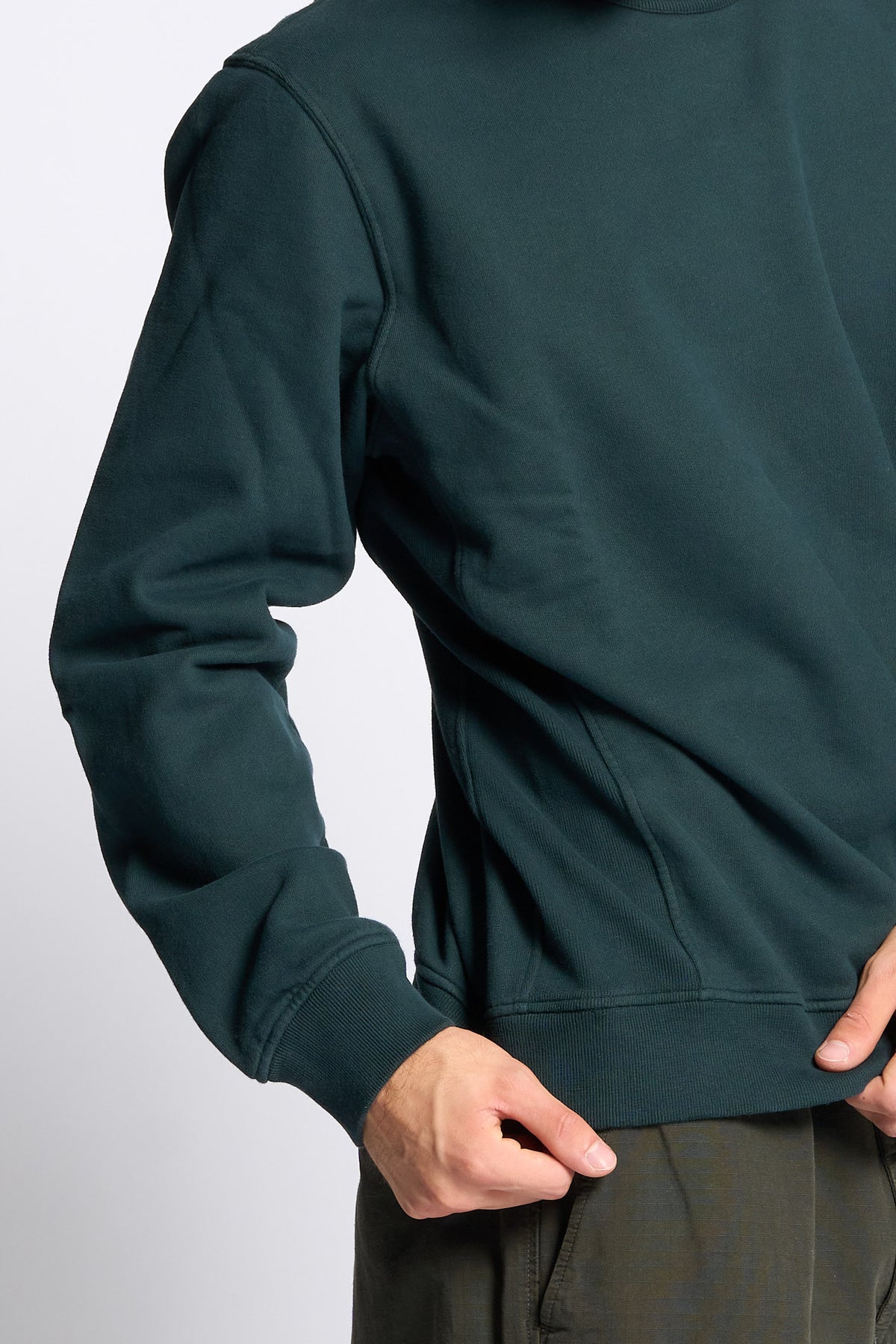Stone island Felpa Girocollo Verde scuro Uomo-7