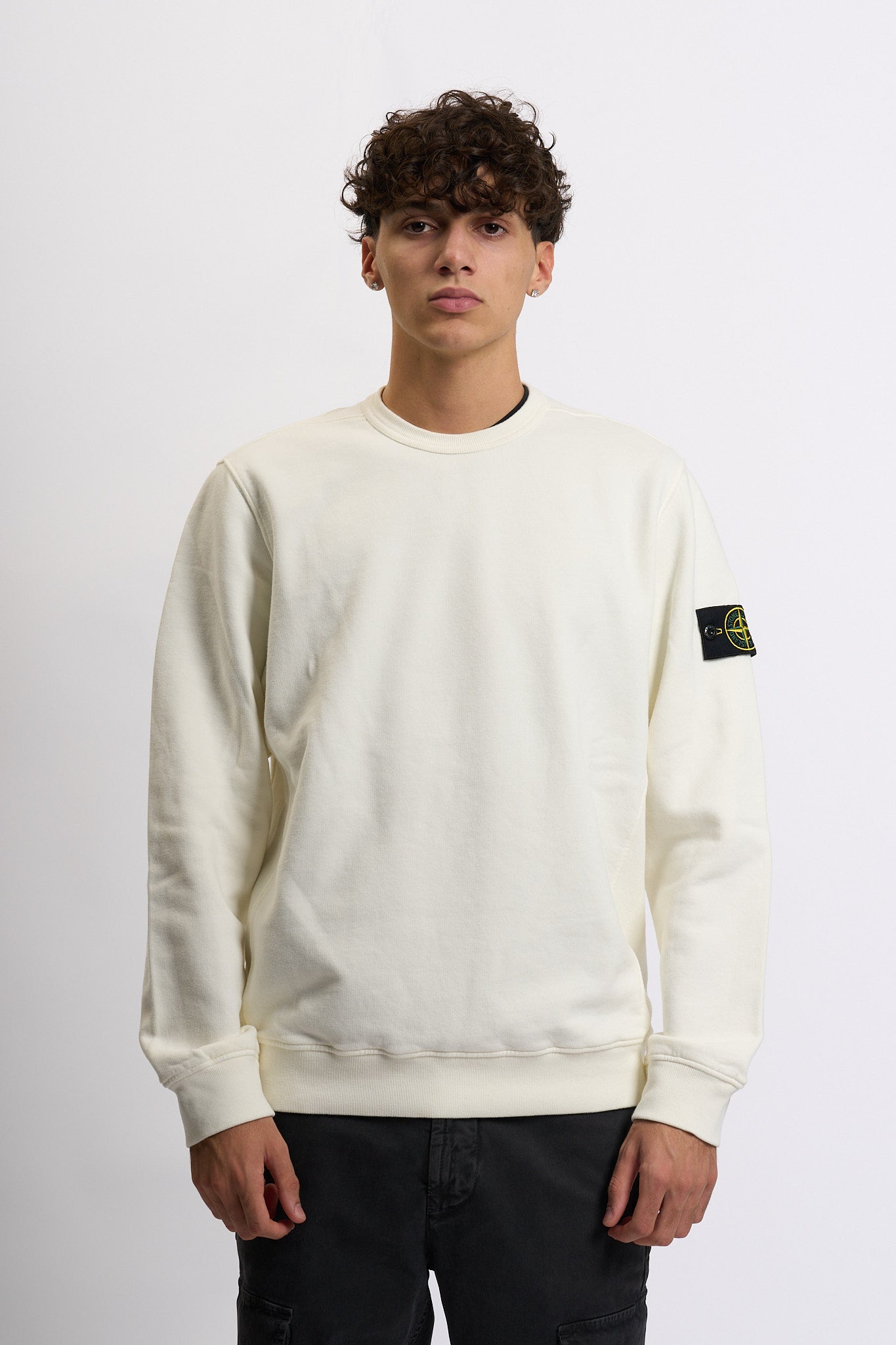 Stone island Felpa Girocollo k2s156100028s0a20 Avorio Uomo-7