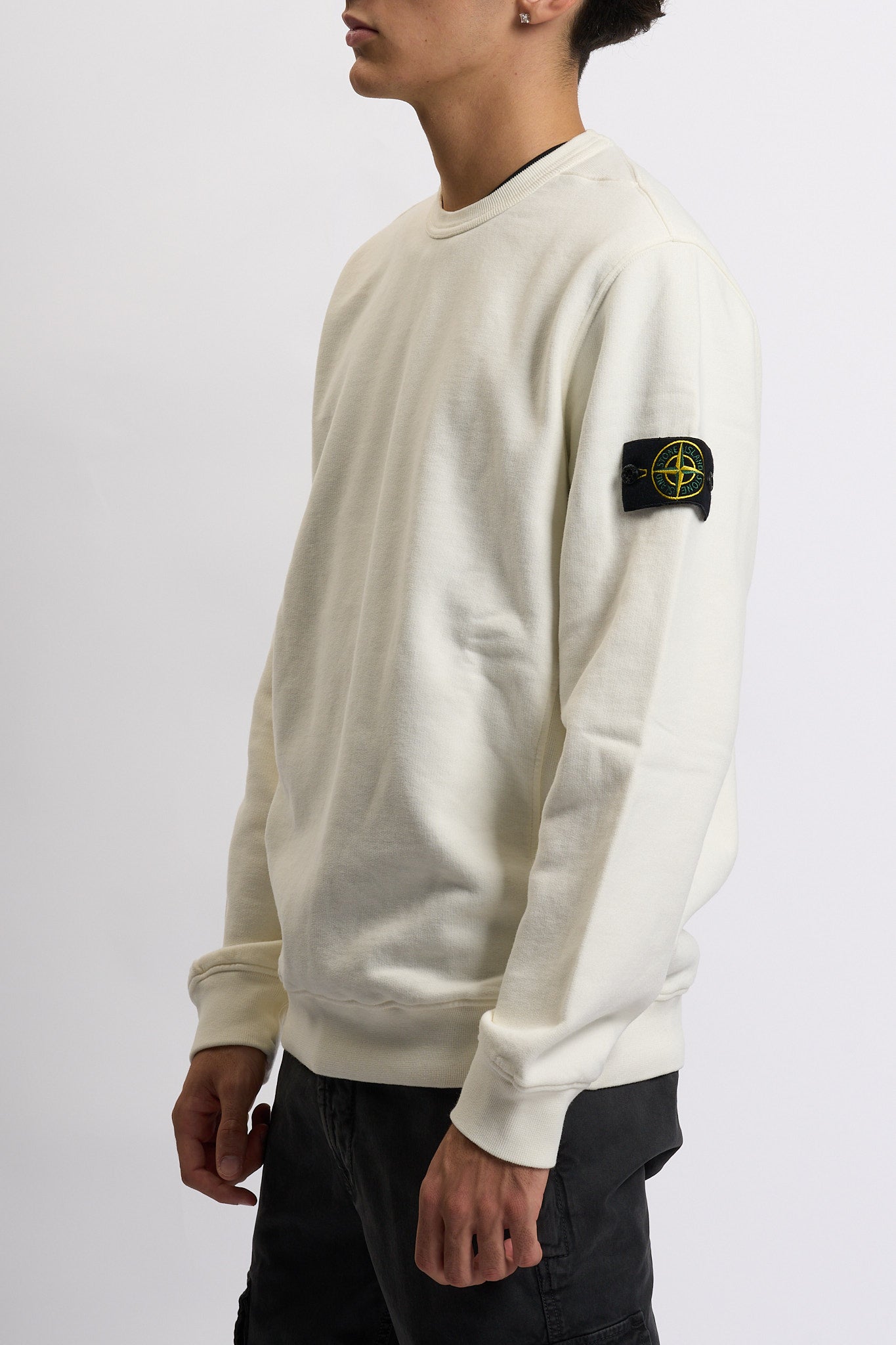 Stone island Felpa Girocollo k2s156100028s0a20 Avorio Uomo-3